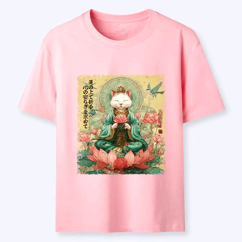 kyoto lion lotus cat shirt