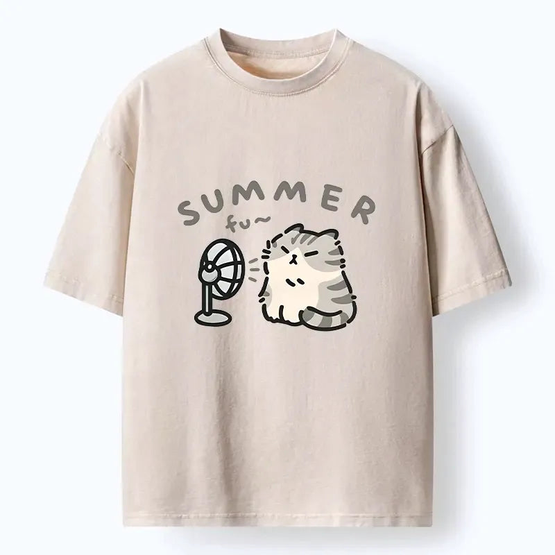 Washed unisex tee comfortable daily wear