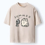 Washed unisex tee comfortable daily wear