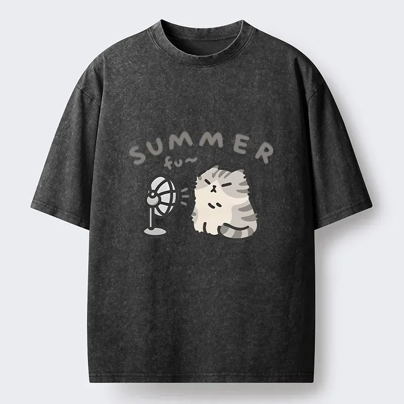 Washed unisex tee comfortable daily wear