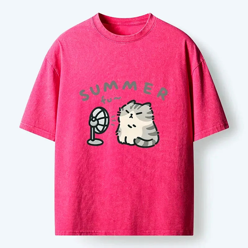 Washed unisex tee comfortable daily wear
