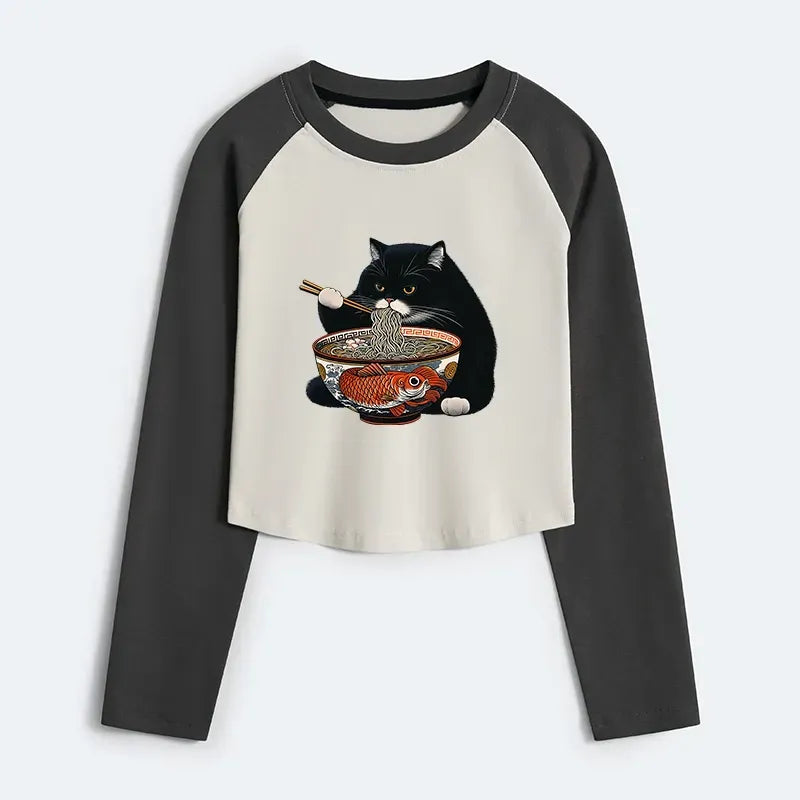 Japanese Vintage Fat Cat Ramen Tee