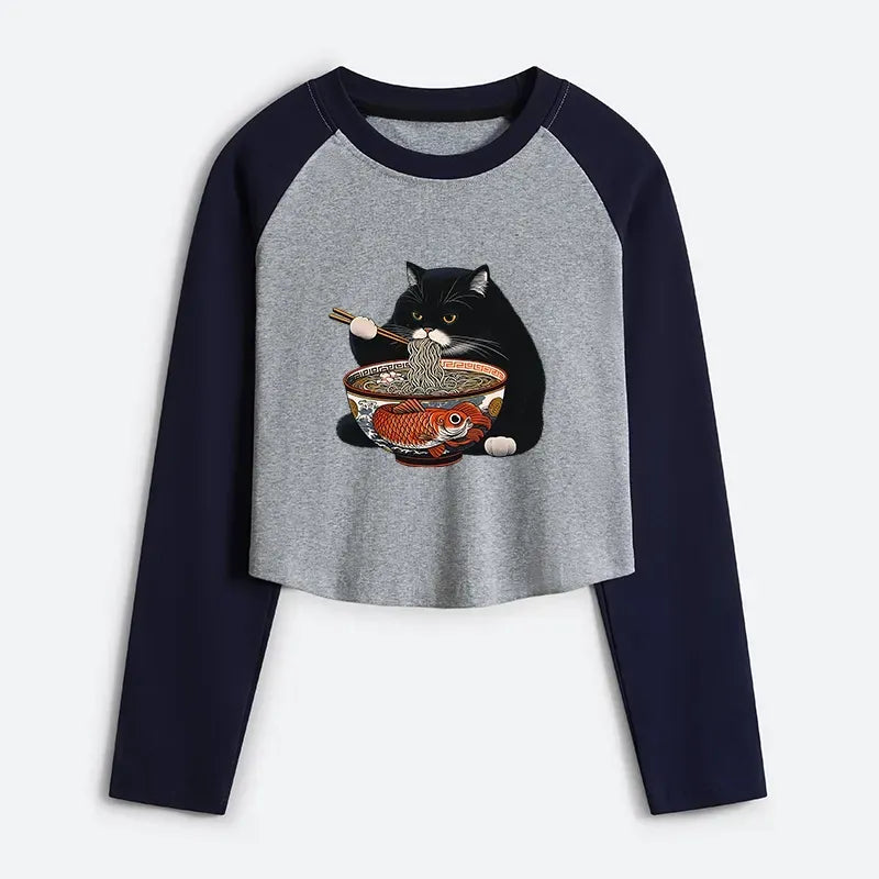 Japanese Vintage Fat Cat Ramen Tee