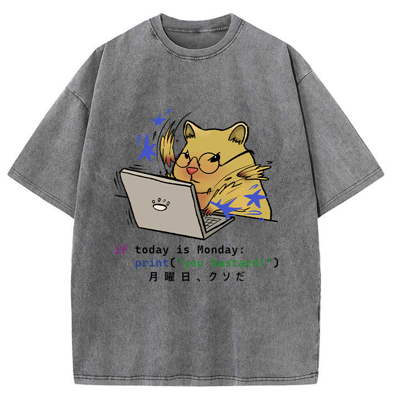 japanese vintage hamster t shirt trendy