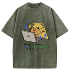 kyoto lion washed tee streetwear style