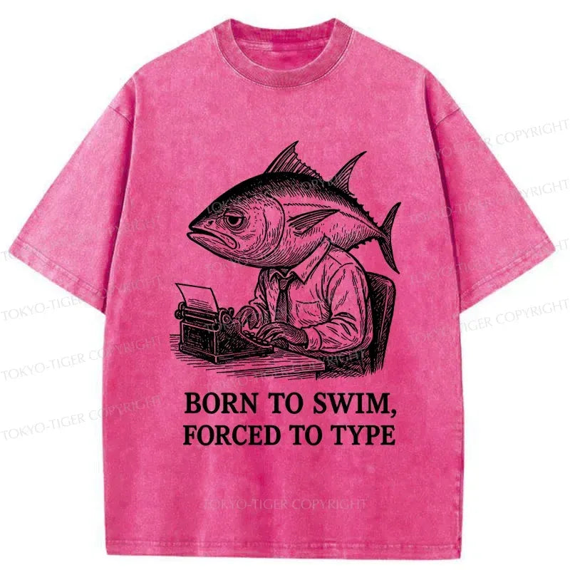 Kyoto-Lion Tuna At Work Washed T-Shirt