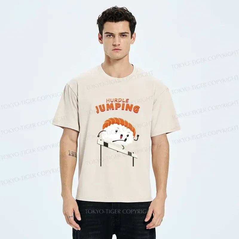 Kyoto-Lion Hurdle Sushi Washed T-Shirt