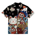 Kyoto-Lion Traditional Japanese Elements Aloha Hawaiian Shirt