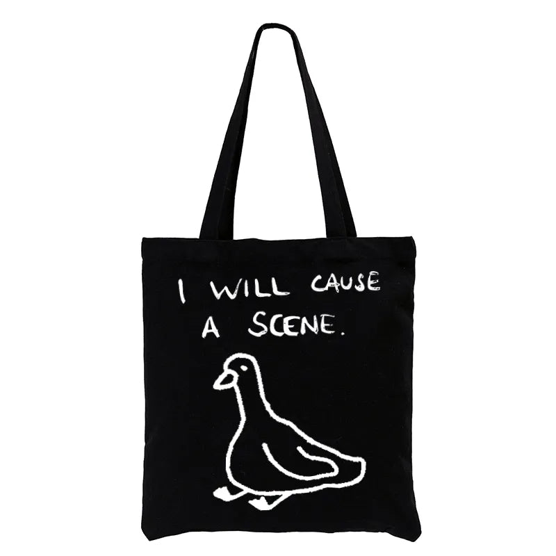 Kyoto-Lion Stupid Goose Funny Japan Retro Tote Bag