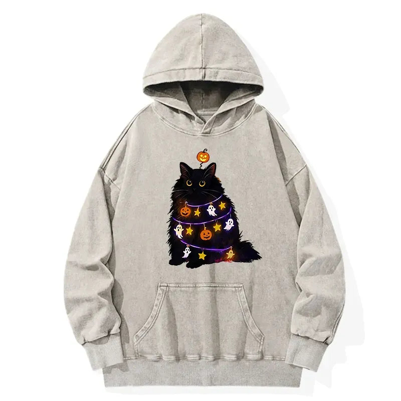 Halloween Cat Hoodie Unisex Gift Idea