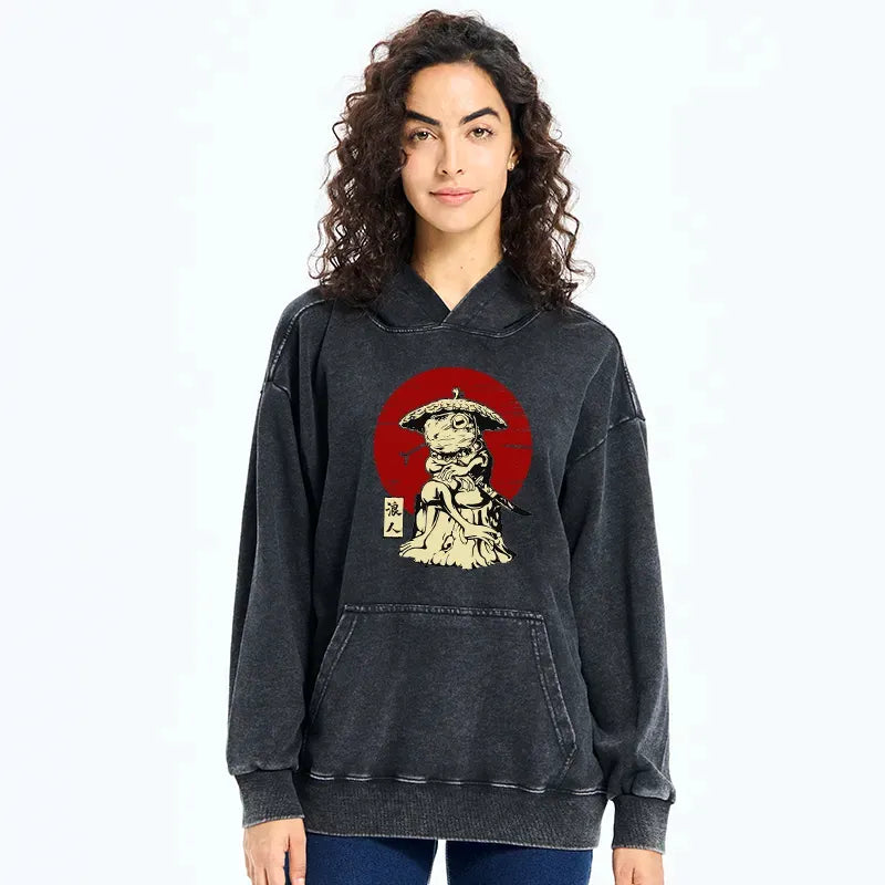 Best Seller Japanese Samurai Frog Hoodie