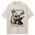 Kyoto-Lion Bad Rabbit Funny Washed T-Shirt