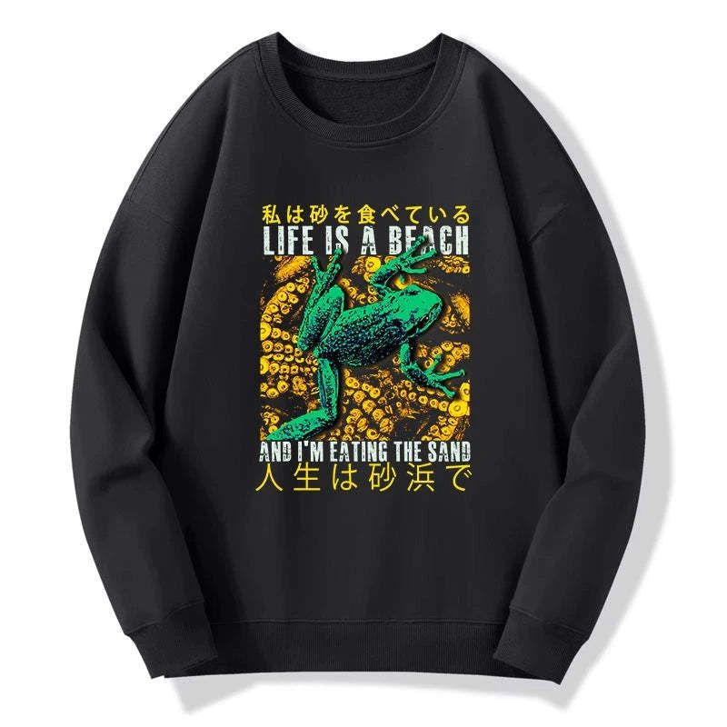 Japanese vintage sweatshirt for beach