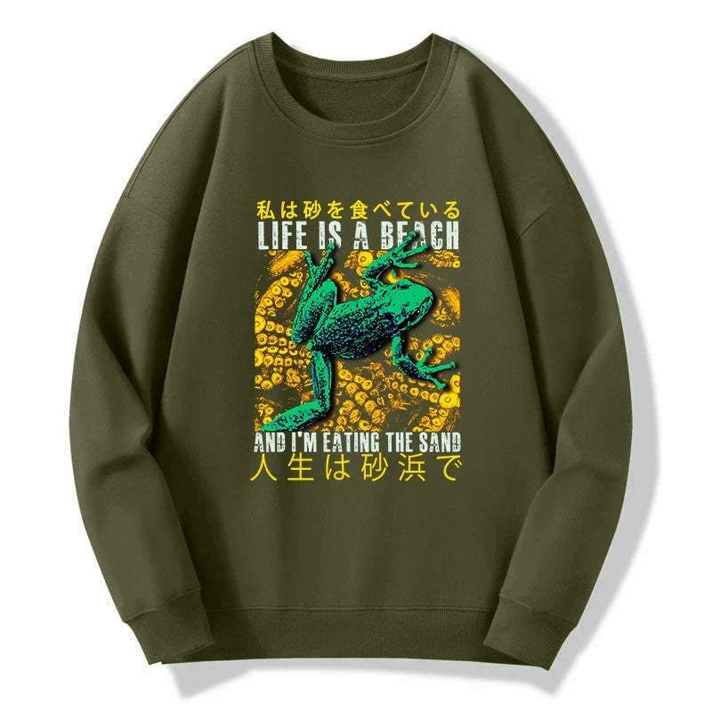 Japanese vintage sweatshirt for beach
