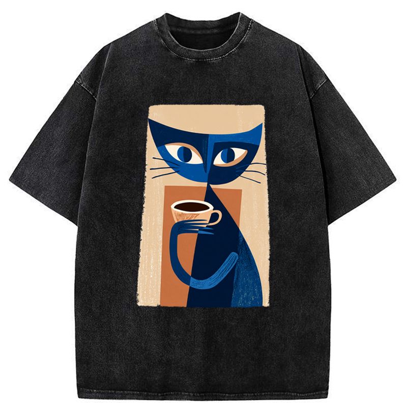 Kyoto-Lion Morning Ritual Washed T-Shirt