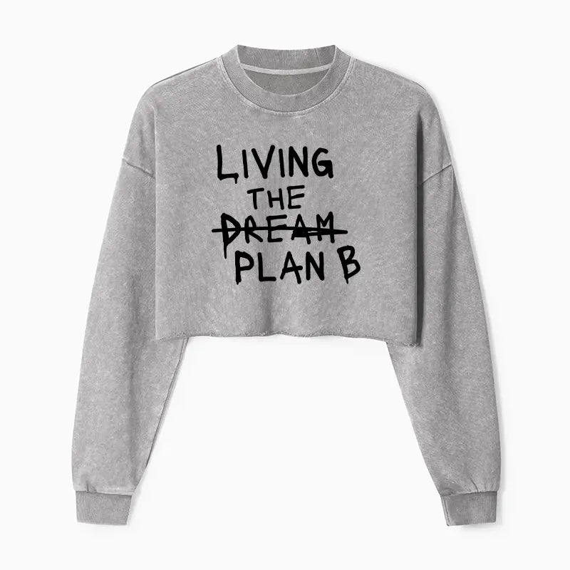 Kyoto-Lion Implement Plan B Washed Crop Sweatshirt