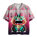 Kyoto-Lion Lucky Tile Cat Mesh Jersey