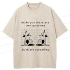 Kyoto-Lion Screaming Opossums Washed T-Shirt