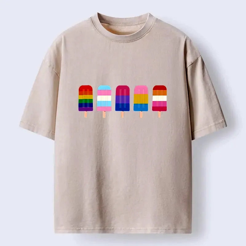 Rainbow Unisex Cotton T-Shirt for Gift Idea