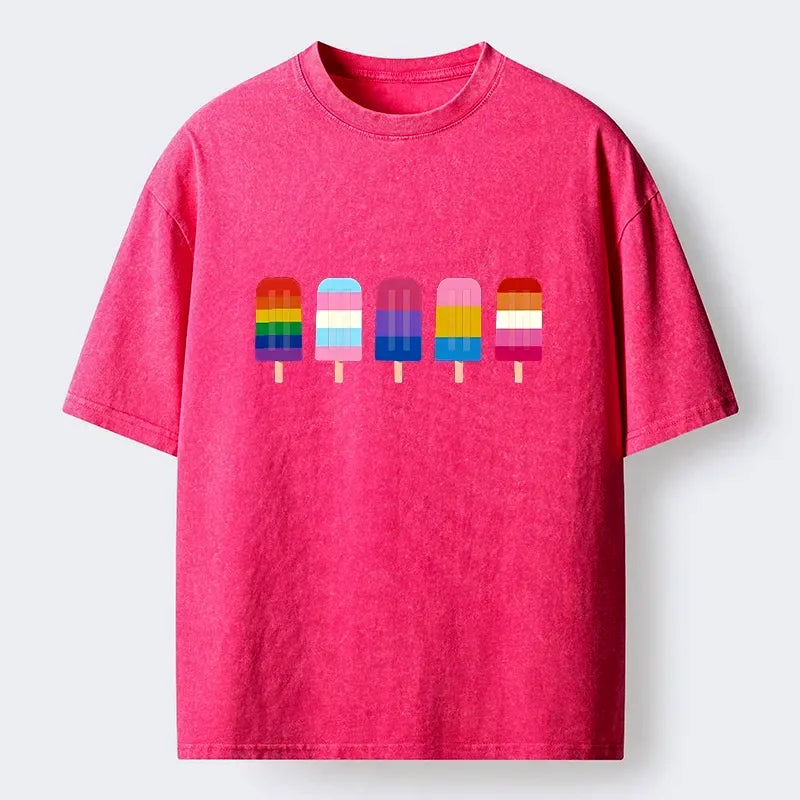 Rainbow Unisex Cotton T-Shirt for Gift Idea