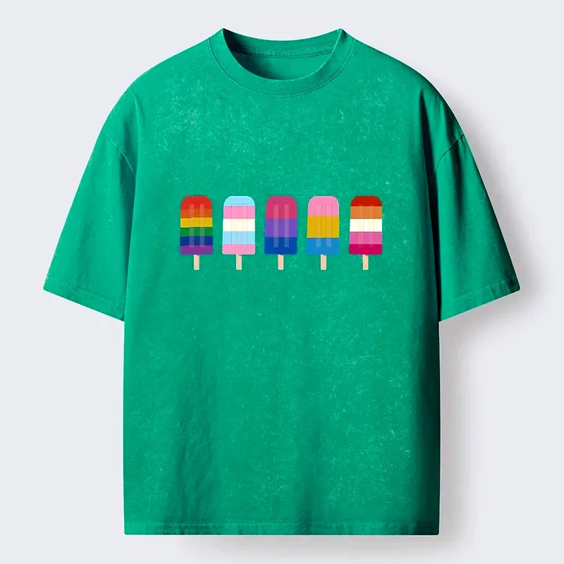 Kyoto-Lion Sweet Rainbow Tee for Summer Vacation