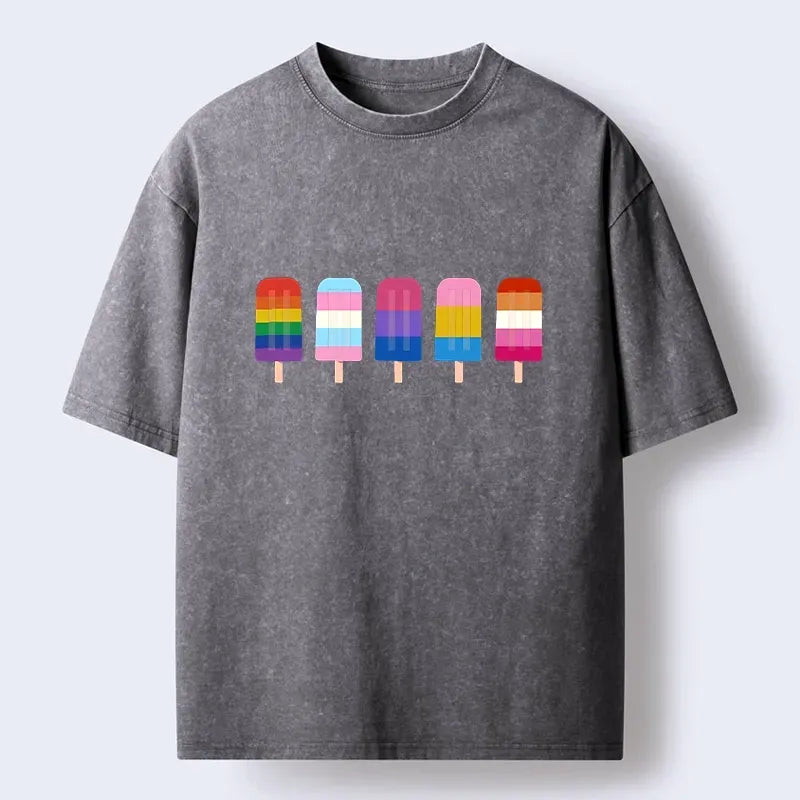 Rainbow Unisex Cotton T-Shirt for Gift Idea