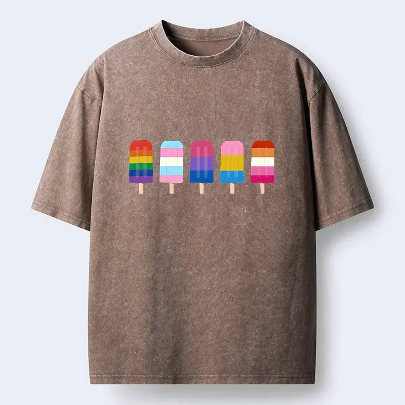 Rainbow Unisex Cotton T-Shirt for Gift Idea