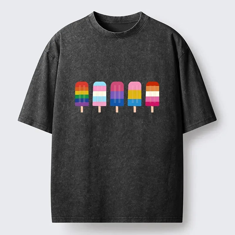 Kyoto-Lion Sweet Rainbow Tee for Summer Vacation