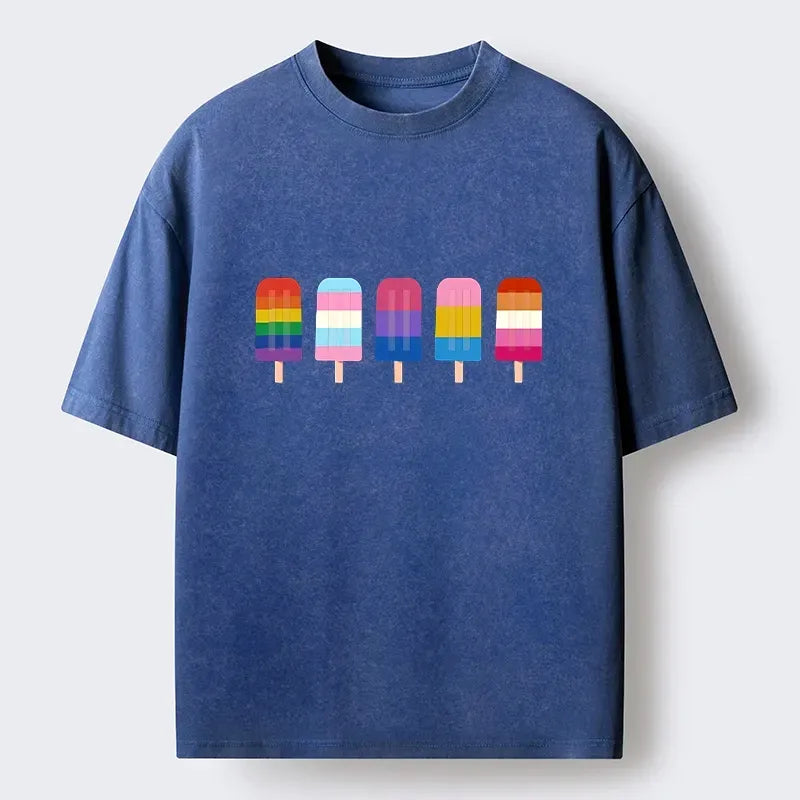 Rainbow Unisex Cotton T-Shirt for Gift Idea