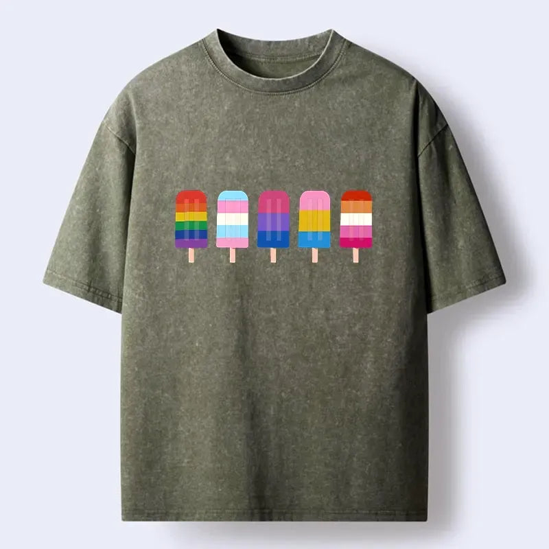 Kyoto-Lion Sweet Rainbow Tee for Summer Vacation