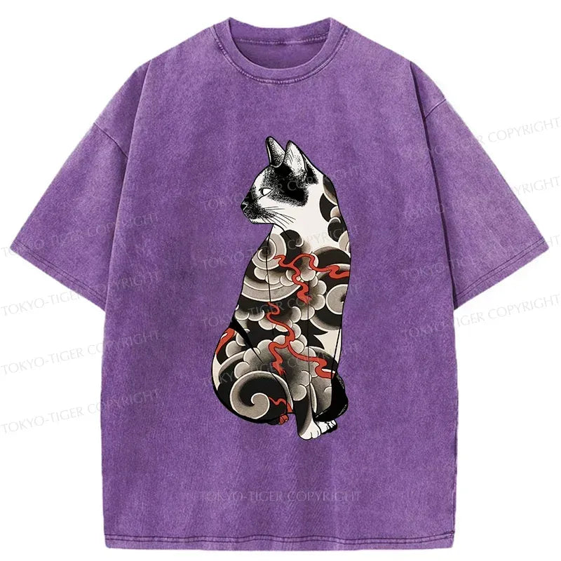 Japanese Cat T-Shirt Free Shipping
