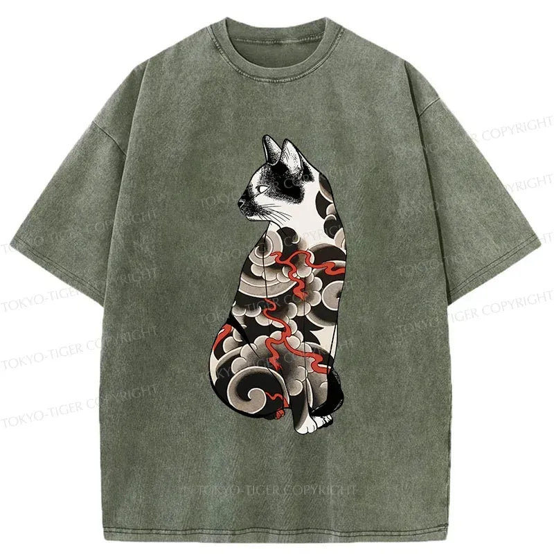Japanese Cat T-Shirt Free Shipping
