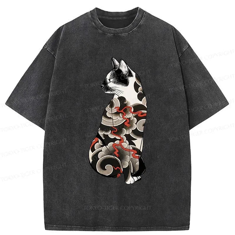 Kyoto Lion Tattoo Washed Tee