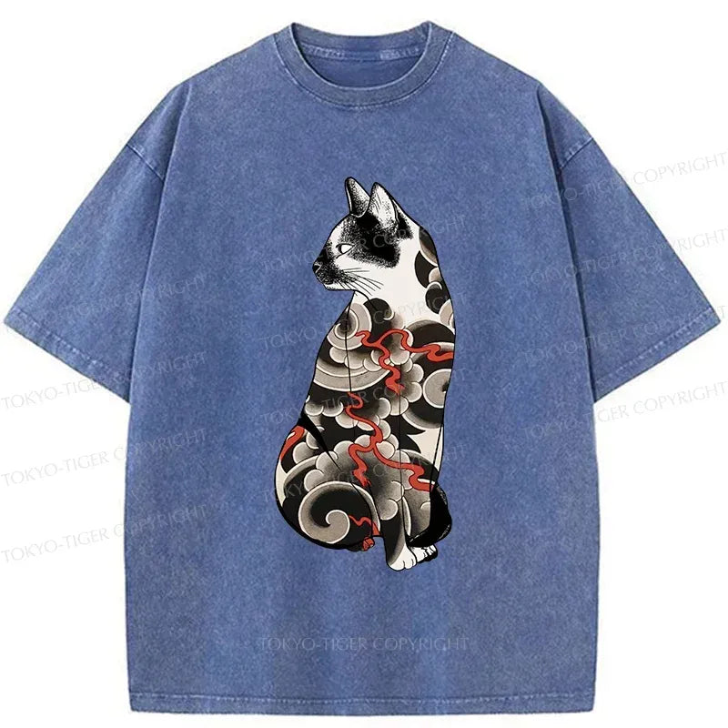 Japanese Cat T-Shirt Free Shipping