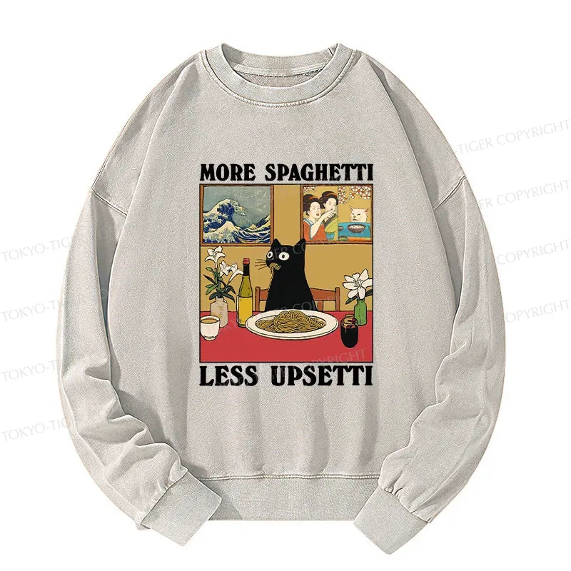 Cute Cat Pasta Vintage Sweatshirt