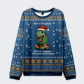Kyoto-Lion Funny Frogmas Mischief Ugly Sweatshirt