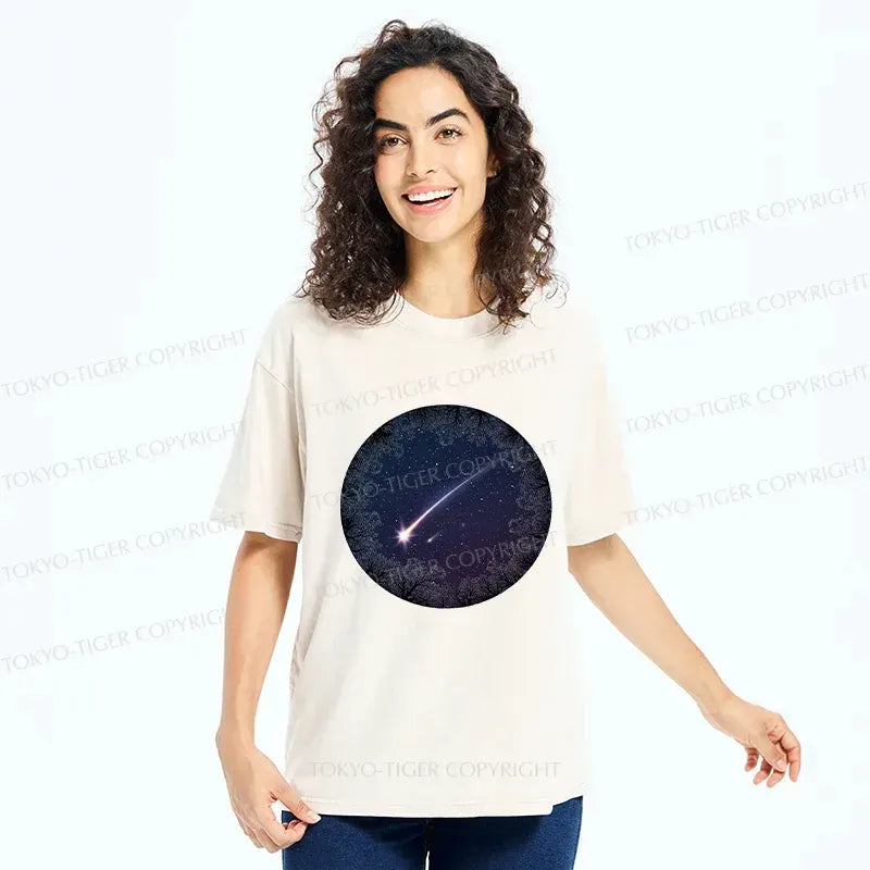 Kyoto-Lion Beautiful Meteor Washed T-Shirt