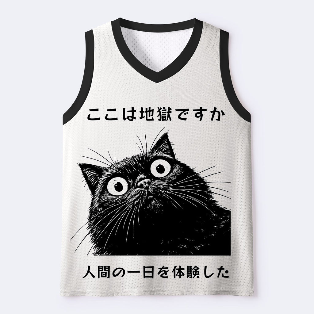 Kyoto Cat Tank Top for Streetwear