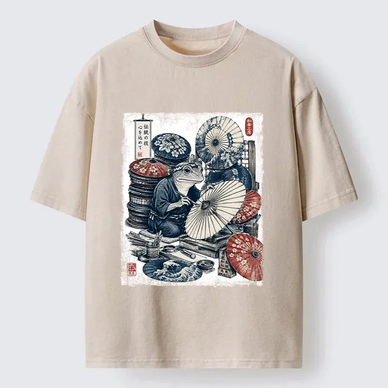 Japanese frog t-shirt for summer