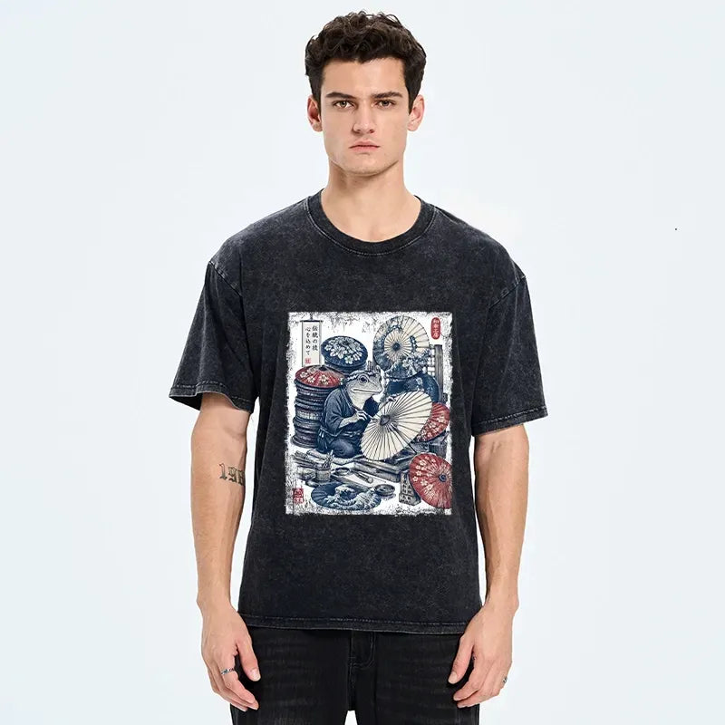 Japanese frog t-shirt for summer