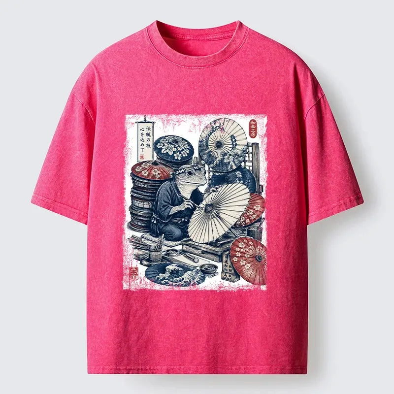 Washed unisex t-shirt for daily wear
