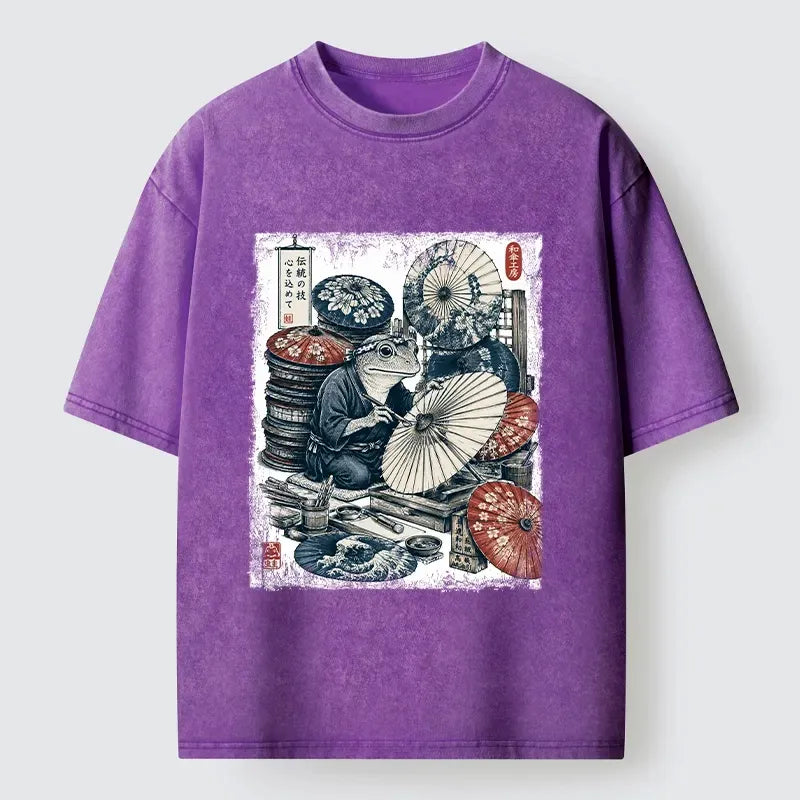 Washed unisex t-shirt for daily wear