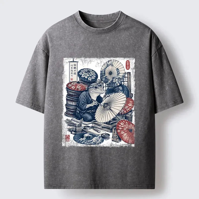 Washed unisex t-shirt for daily wear