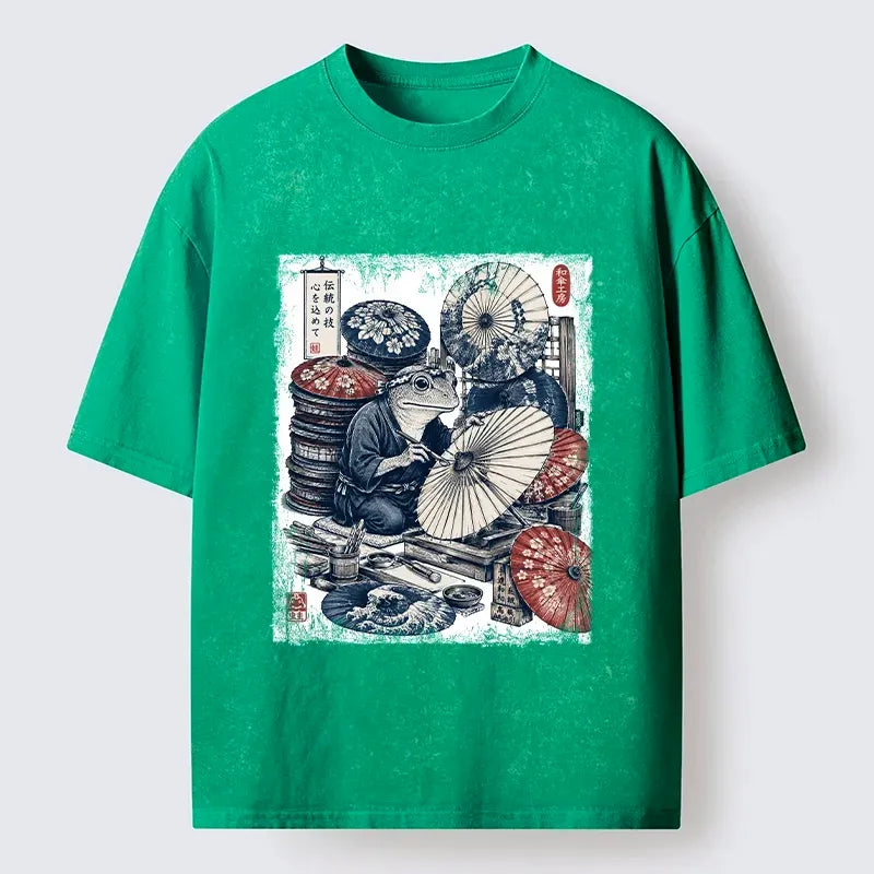 Washed unisex t-shirt for daily wear