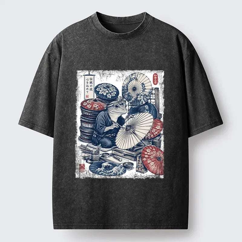 Washed unisex t-shirt for daily wear