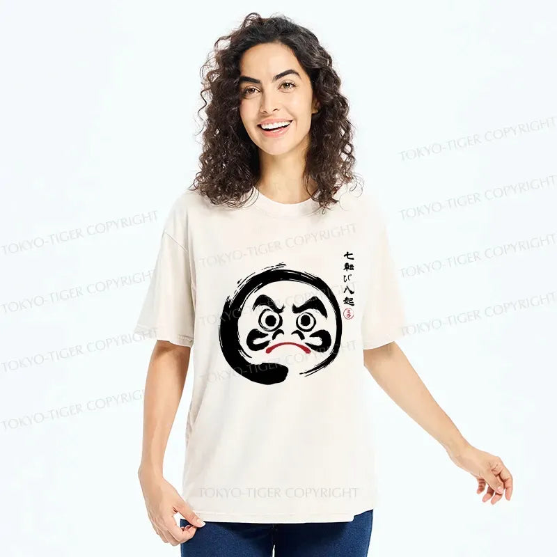 Unisex Cotton T-Shirt with Japanese Enso Design