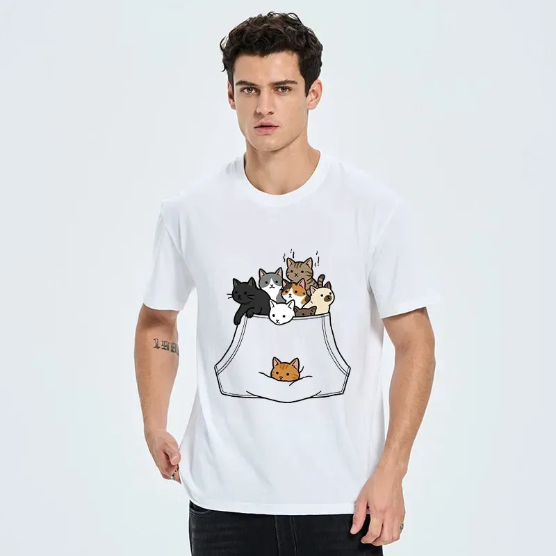 Kyoto Lion Cat Shirt for Casual Vacation