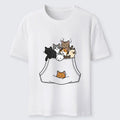 Japanese Cat T-Shirt with Pockets