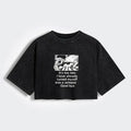 Kyoto-Lion Washed Crop T-Shirt On Sale