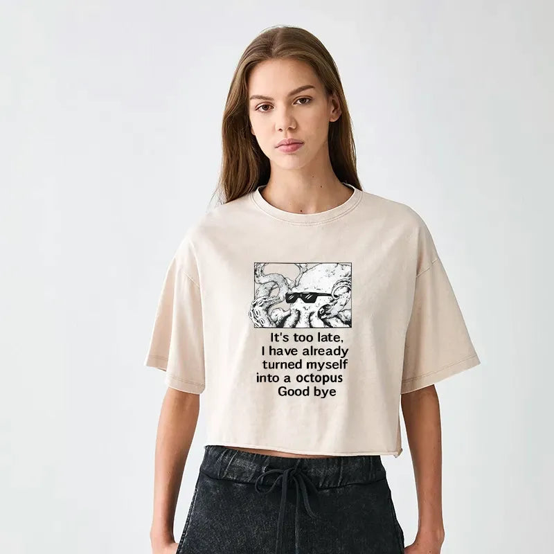 Japanese Ukiyo-e Octopus Meme Tee for Women